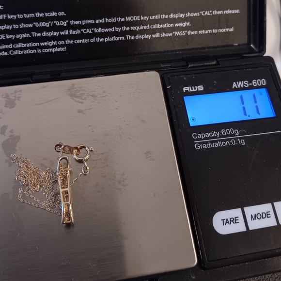 ❗️LAST DROP! 10K Gold Necklace Diamonds Journey Pendant Chain Solid real 10kt - Picture 8 of 9